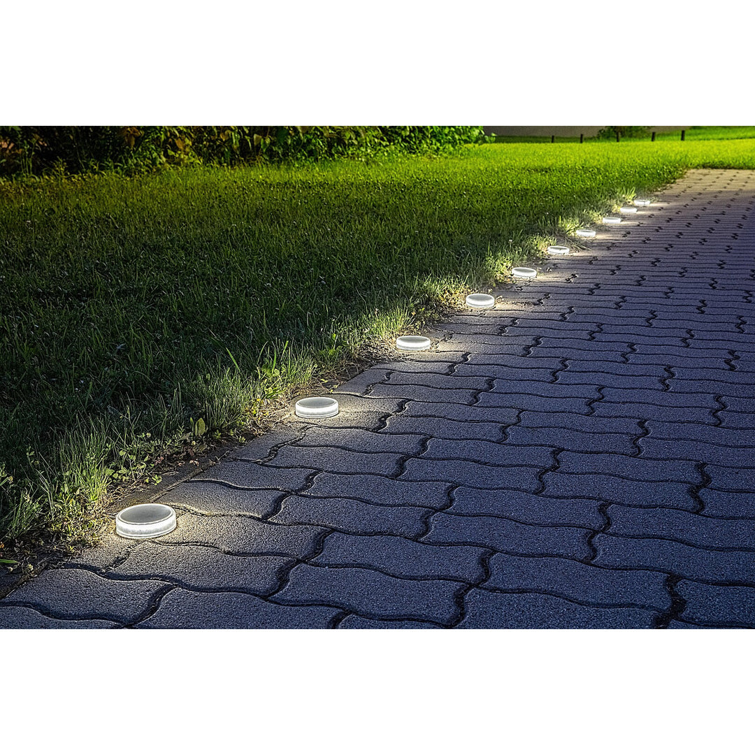 Trillo 0,3 W LED solarna lampa, senzor sumraka, prozirna, IP65, K 4000, 77175, 2 komada