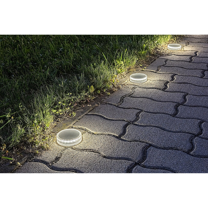 Trillo 0,3 W LED solarna lampa, senzor sumraka, prozirna, IP65, K 4000, 77175, 4 komada