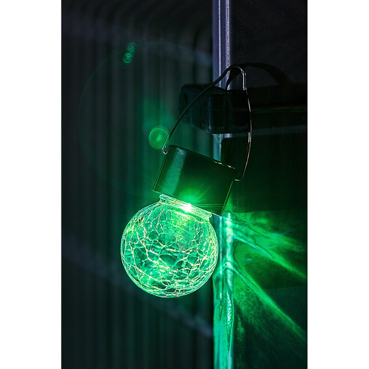 Rabalux Yola solarna lampa, 1 lm, IP44, satenski krom finiš, 0,06 W LED, 7850, 2 komada