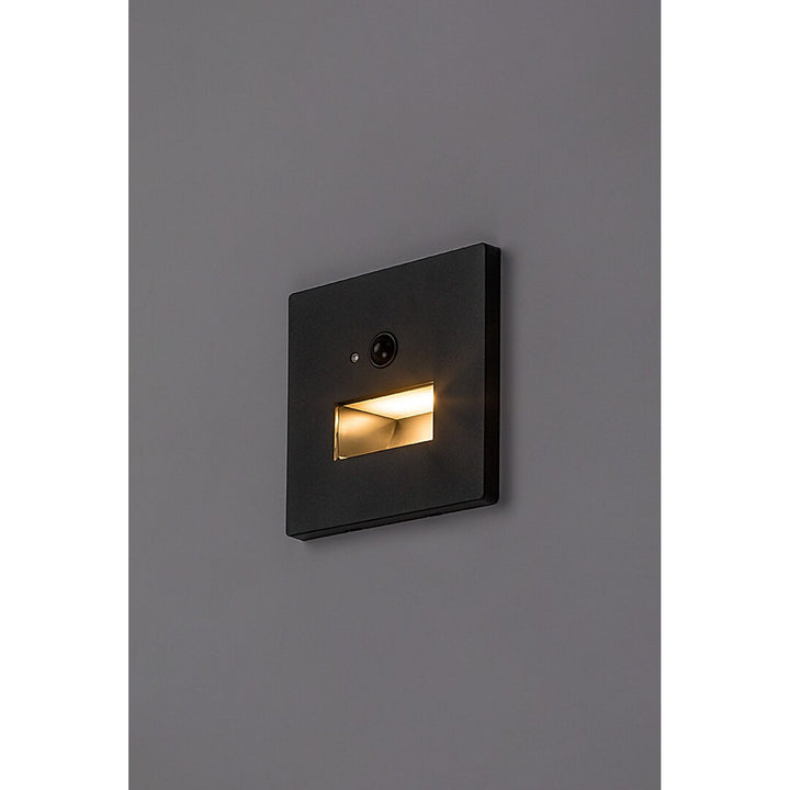 Lunca 1W IP20 LED lampa, crna, 3000, 4500, 6500 K, senzor pokreta, senzor svjetla, 77197, 4 komada
