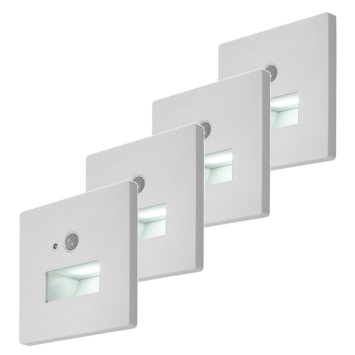 Lunca LED 1W IP20 lampa, bijela, 3000, 4500, 6500 K, senzor pokreta, senzor svjetla, 77198, 4 komada