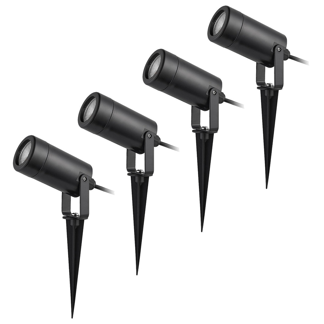 Rabalux Krobia tlo-montažna lampa, IP65, crna, GU10 priključak, max 4W, 7814, 4 komada