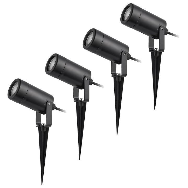 Rabalux Krobia tlo-montažna lampa, IP65, crna, GU10 priključak, max 4W, 7814, 4 komada