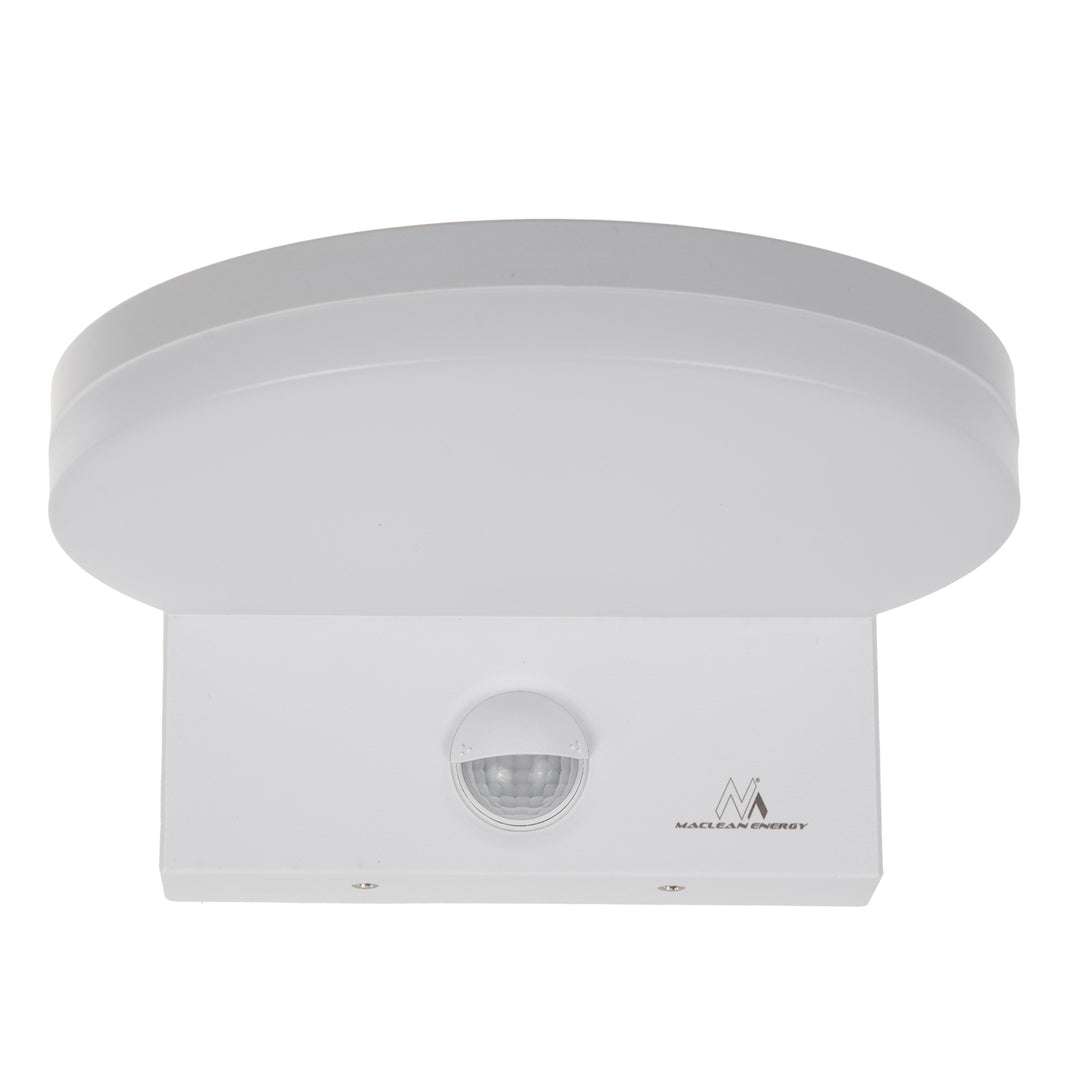 Maclean LED lampa s senzorom pokreta, PIR senzor pokreta, bijela, 15 W, IP65, 1560 lm, neutralno bijela boja (4000 K) MCE344 W, 2 komada