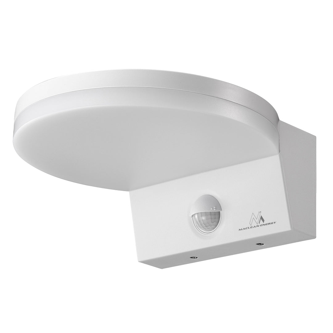 Maclean LED lampa s senzorom pokreta, PIR senzor pokreta, bijela, 15 W, IP65, 1560 lm, neutralno bijela boja (4000 K) MCE344 W, 2 komada