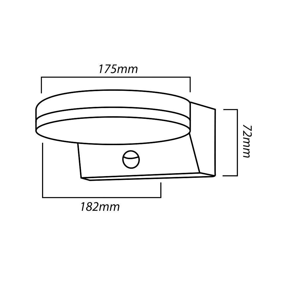 Maclean LED lampa s senzorom pokreta, PIR senzor pokreta, bijela, 15 W, IP65, 1560 lm, neutralno bijela boja (4000 K) MCE344 W, 2 komada