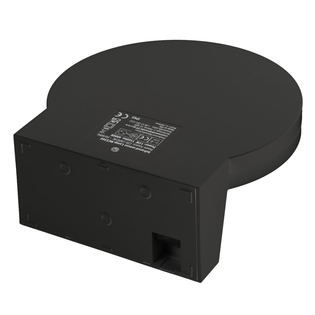 Maclean LED lampa s senzorom pokreta, PIR senzor pokreta, crna, 15 W, IP65, 1560 lm, neutralno bijela (4000 K) MCE344 B, 2 komada