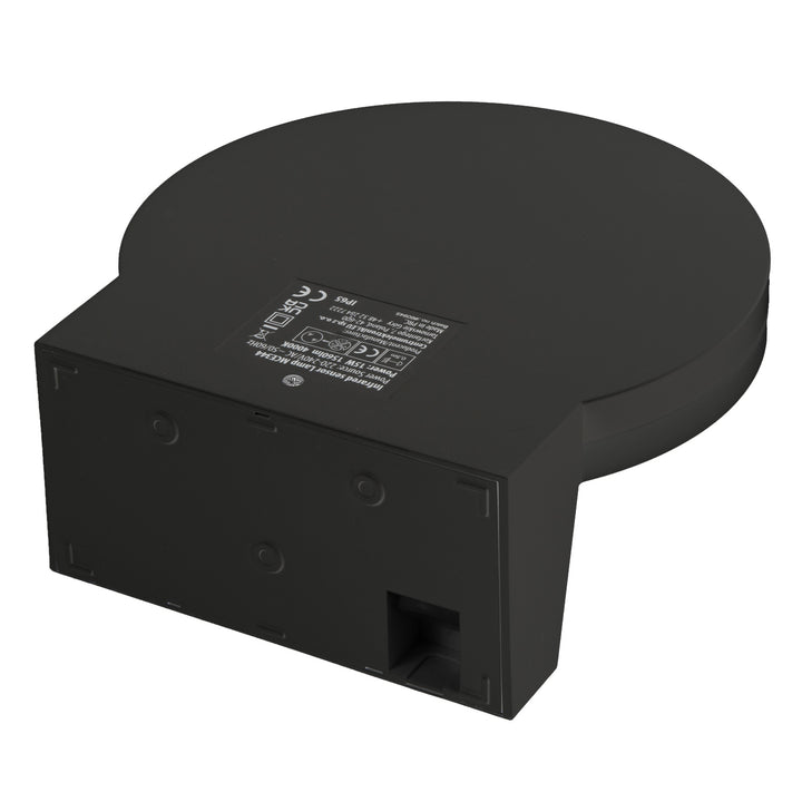 Maclean LED lampa s senzorom pokreta, PIR senzor pokreta, crna, 15 W, IP65, 1560 lm, neutralno bijela (4000 K) MCE344 B, 2 komada