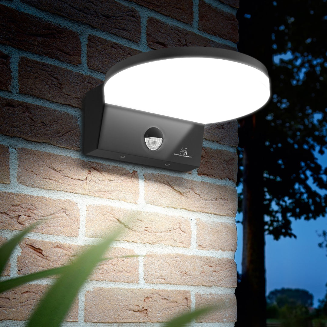 Maclean LED lampa s senzorom pokreta, PIR senzor pokreta, siva, 15 W, IP65, 1560 lm, neutralno bijela (4000 K) MCE344 GR, 2 komada