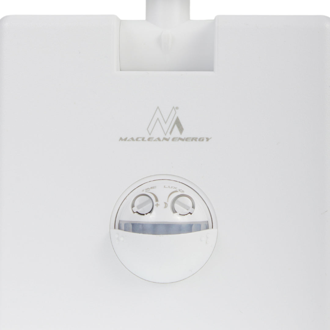 Maclean LED lampa s senzorom pokreta, PIR senzor pokreta, bijela, 10 W, IP65, 800 lm, neutralno bijela (4000 K) MCE516 W, 2 komada