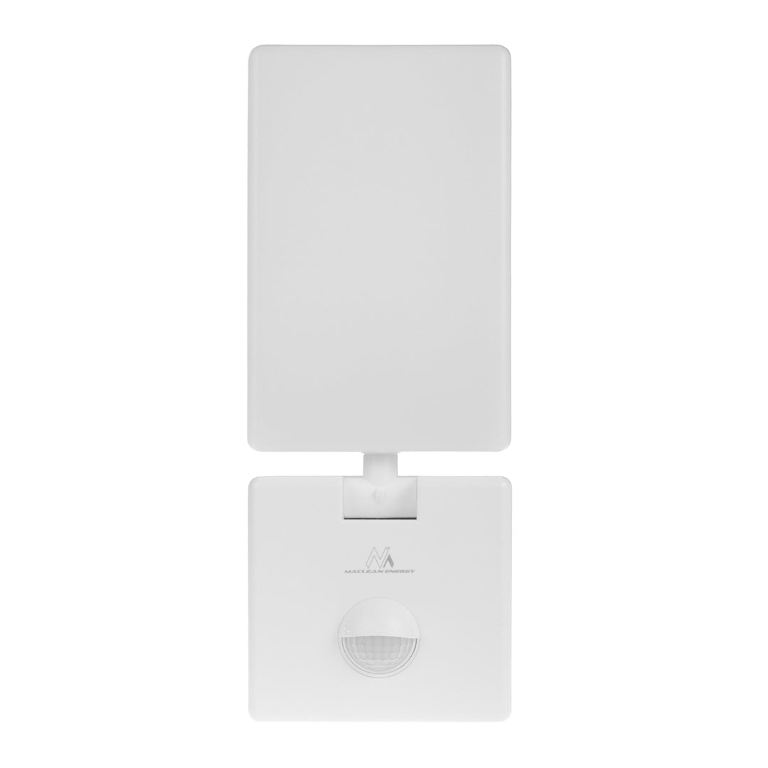 Maclean LED lampa s senzorom pokreta, PIR senzor pokreta, bijela, 10 W, IP65, 800 lm, neutralno bijela (4000 K) MCE516 W, 2 komada