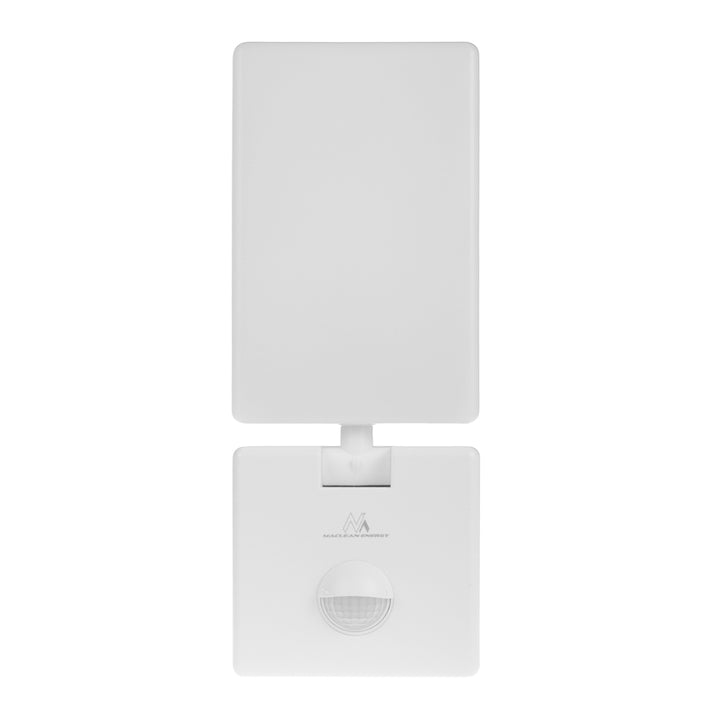Maclean LED lampa s senzorom pokreta, PIR senzor pokreta, bijela, 10 W, IP65, 800 lm, neutralno bijela (4000 K) MCE516 W, 2 komada