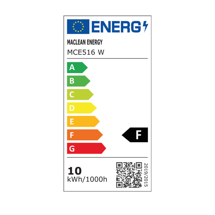 Maclean LED lampa s senzorom pokreta, PIR senzor pokreta, bijela, 10 W, IP65, 800 lm, neutralno bijela (4000 K) MCE516 W, 2 komada