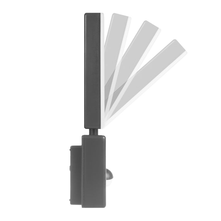 Maclean LED lampa s senzorom pokreta, PIR senzor pokreta, siva, 10 W, IP65, 800 lm, neutralno bijela (4000 K) MCE516 GR, 2 komada
