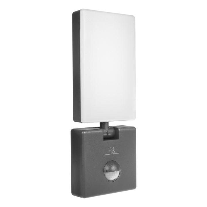 Maclean LED lampa s senzorom pokreta, PIR senzor pokreta, siva, 10 W, IP65, 800 lm, neutralno bijela (4000 K) MCE516 GR, 2 komada