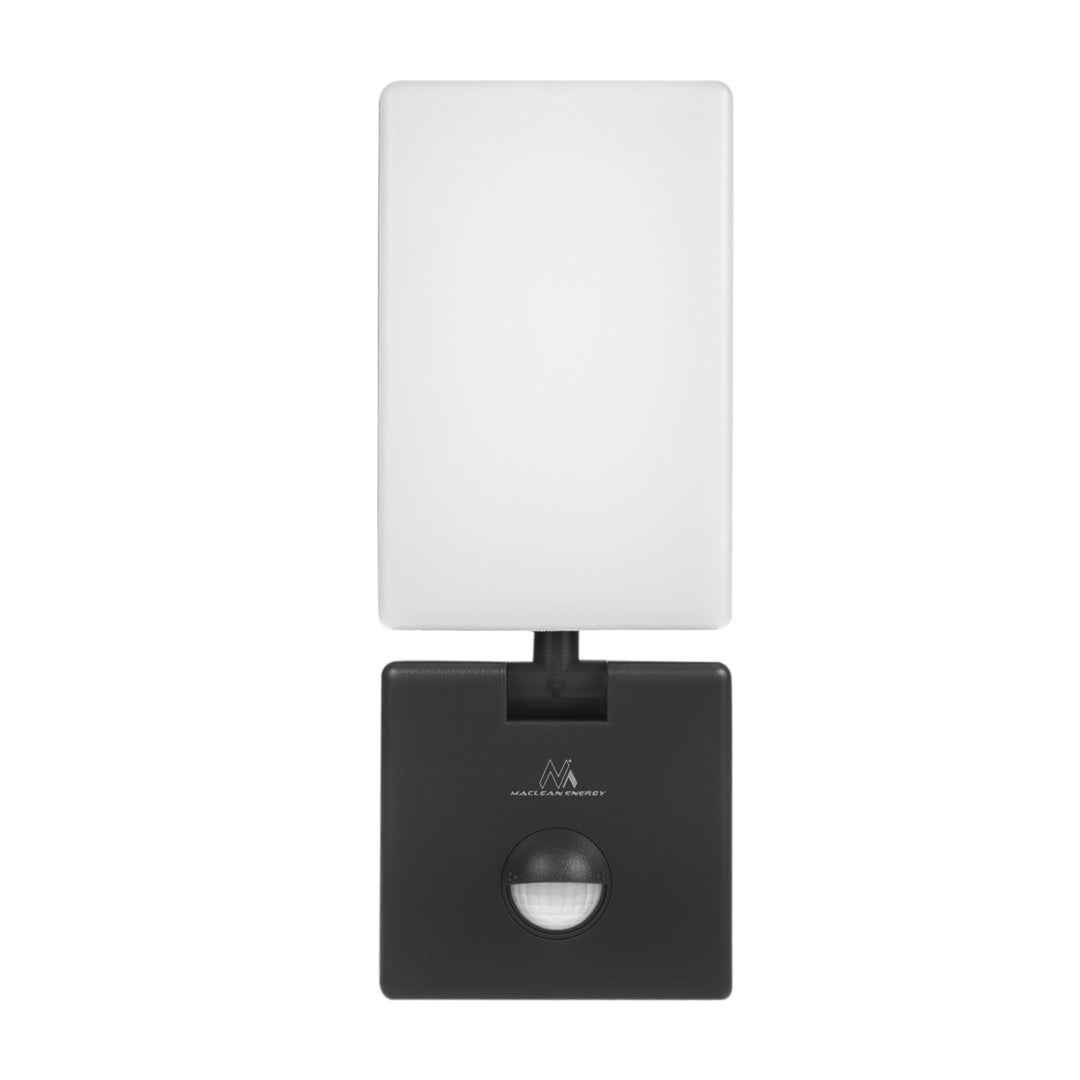 Maclean LED lampa s senzorom pokreta, PIR senzor pokreta, crna, 10 W, IP65, 800 lm, neutralno bijela (4000 K) MCE516 B, 2 komada