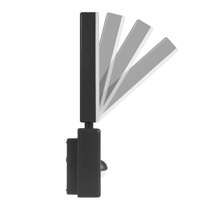 Maclean LED lampa s senzorom pokreta, PIR senzor pokreta, crna, 10 W, IP65, 800 lm, neutralno bijela (4000 K) MCE516 B, 2 komada