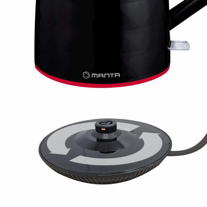Manta ORISA 1.7L 2200W bežični električni kuhalo za vodu, crno