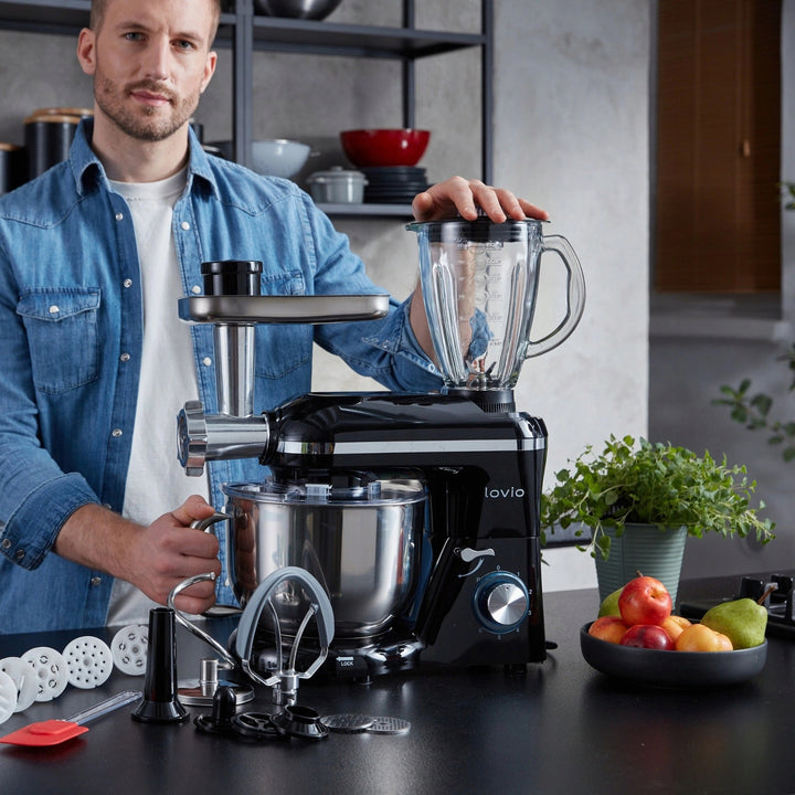 Lovio ChefAssistant Plus planetarni mikser, crni, LVSTM02PBK