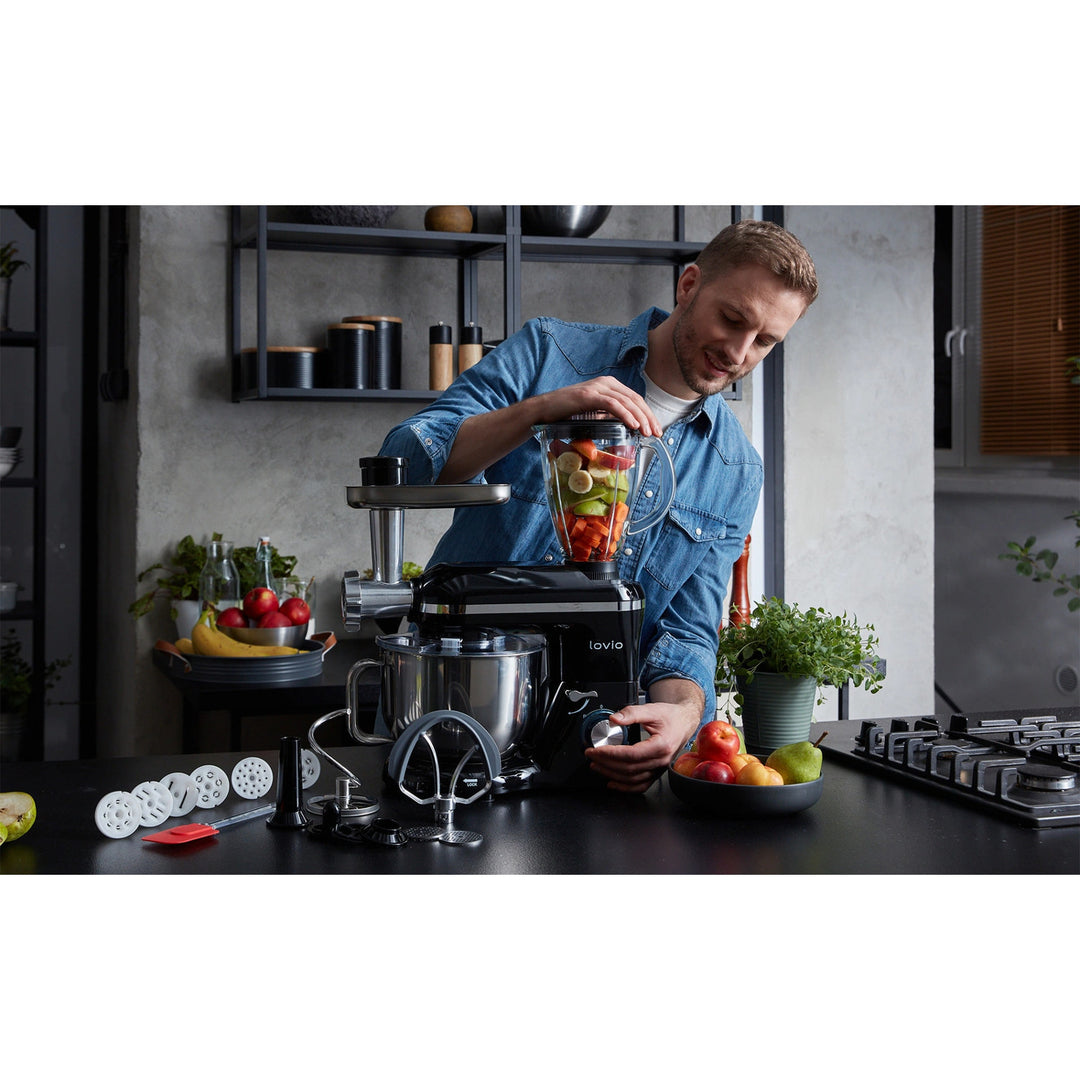 Lovio ChefAssistant Plus planetarni mikser, crni, LVSTM02PBK