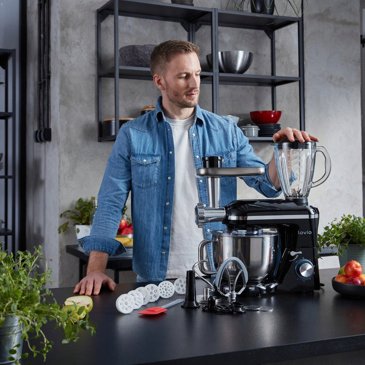 Lovio ChefAssistant Plus planetarni mikser, crni, LVSTM02PBK