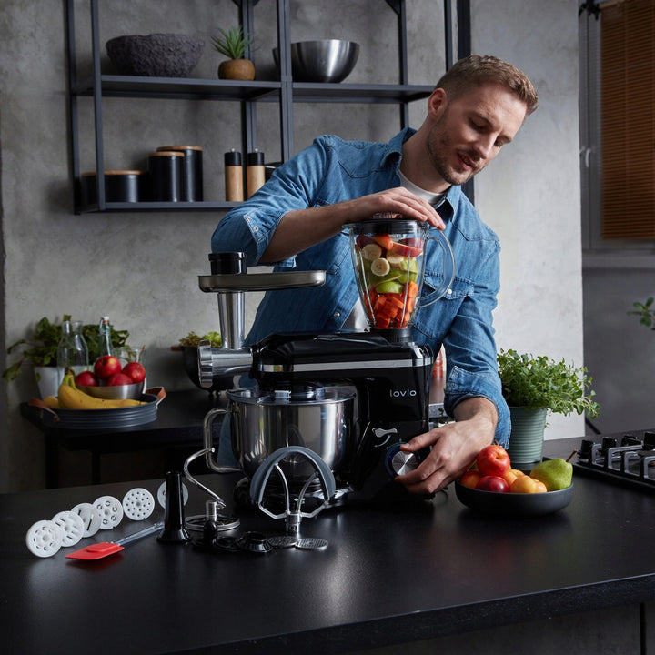 Lovio ChefAssistant Plus planetarni mikser, crni, LVSTM02PBK