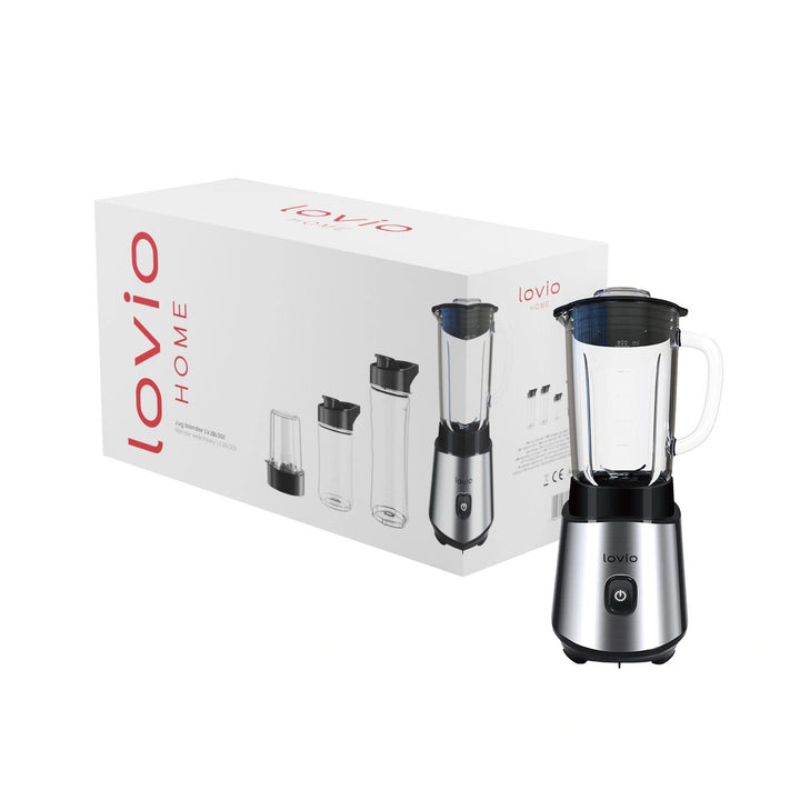 LOVIO LVJBL001 jug blender, 500 W, 600 ml staklena posuda, 3 boce