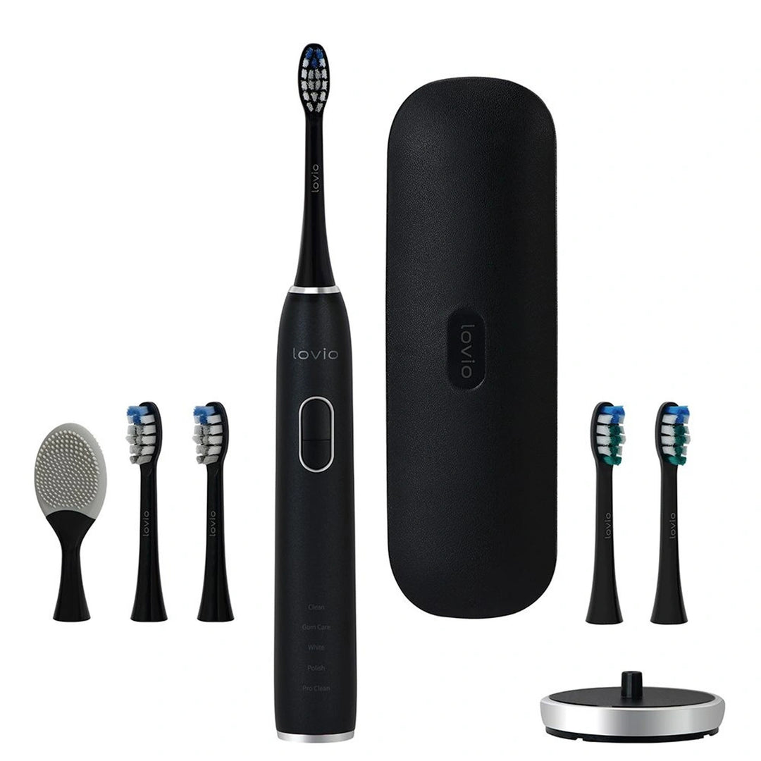 Lovio SonicProtect PRO električna četkica za zube, crna, LVTB124BK