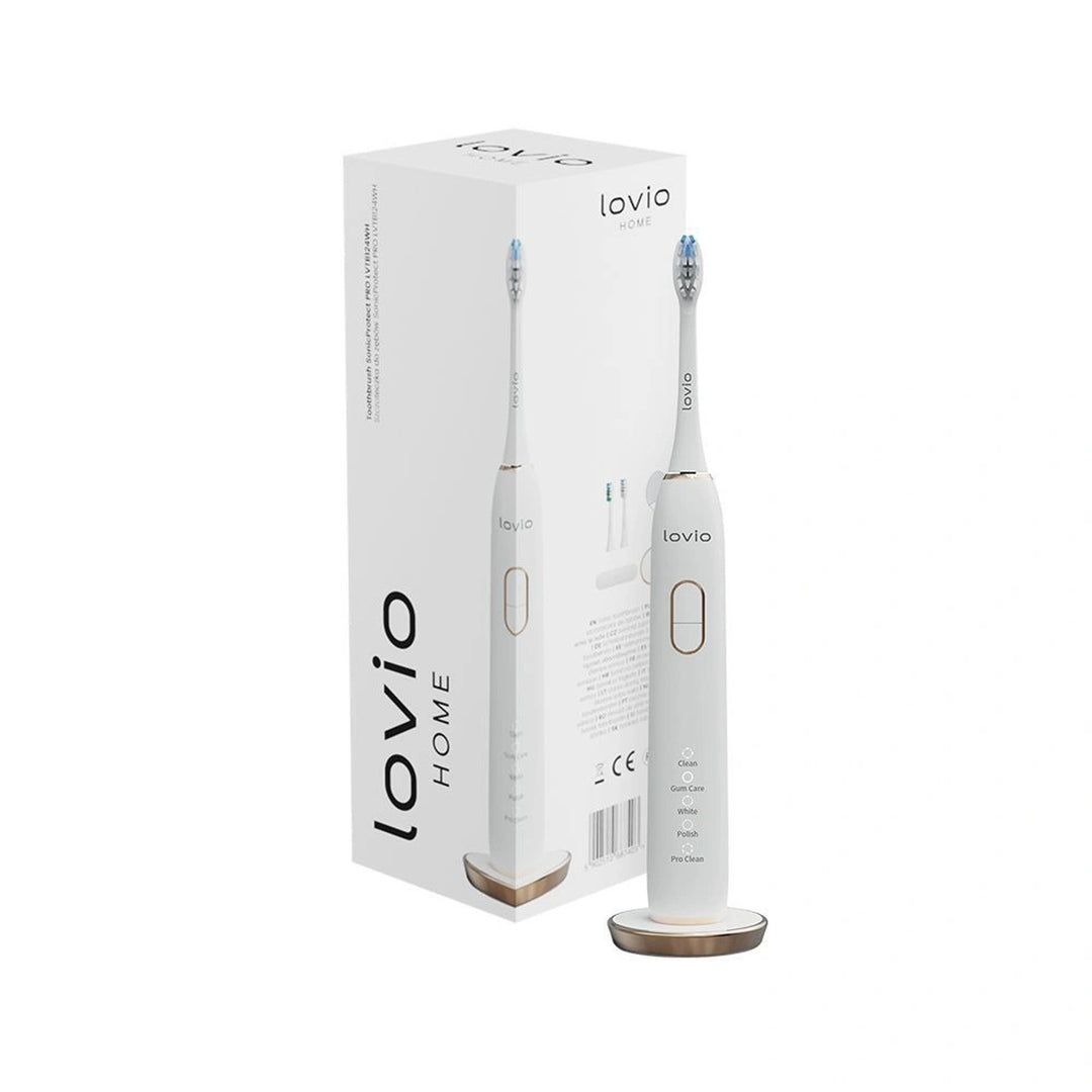 Lovio SonicProtect PRO električna četkica za zube, bijela, LVTB124WH