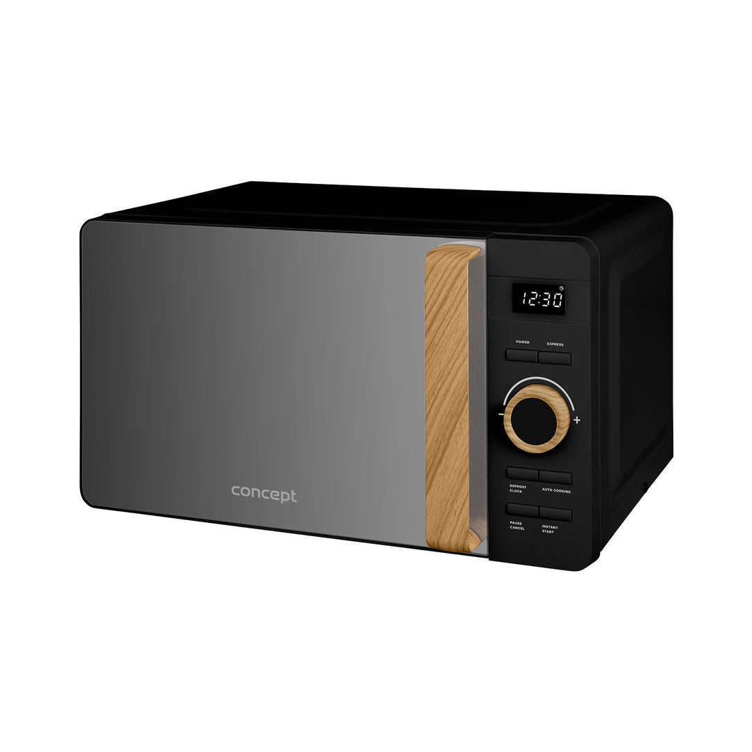 Koncept mikrovalna pećnica, 5 razina snage, funkcija odmrzavanja, zapremina 20 litara, 800 W, crna, MT3520bc