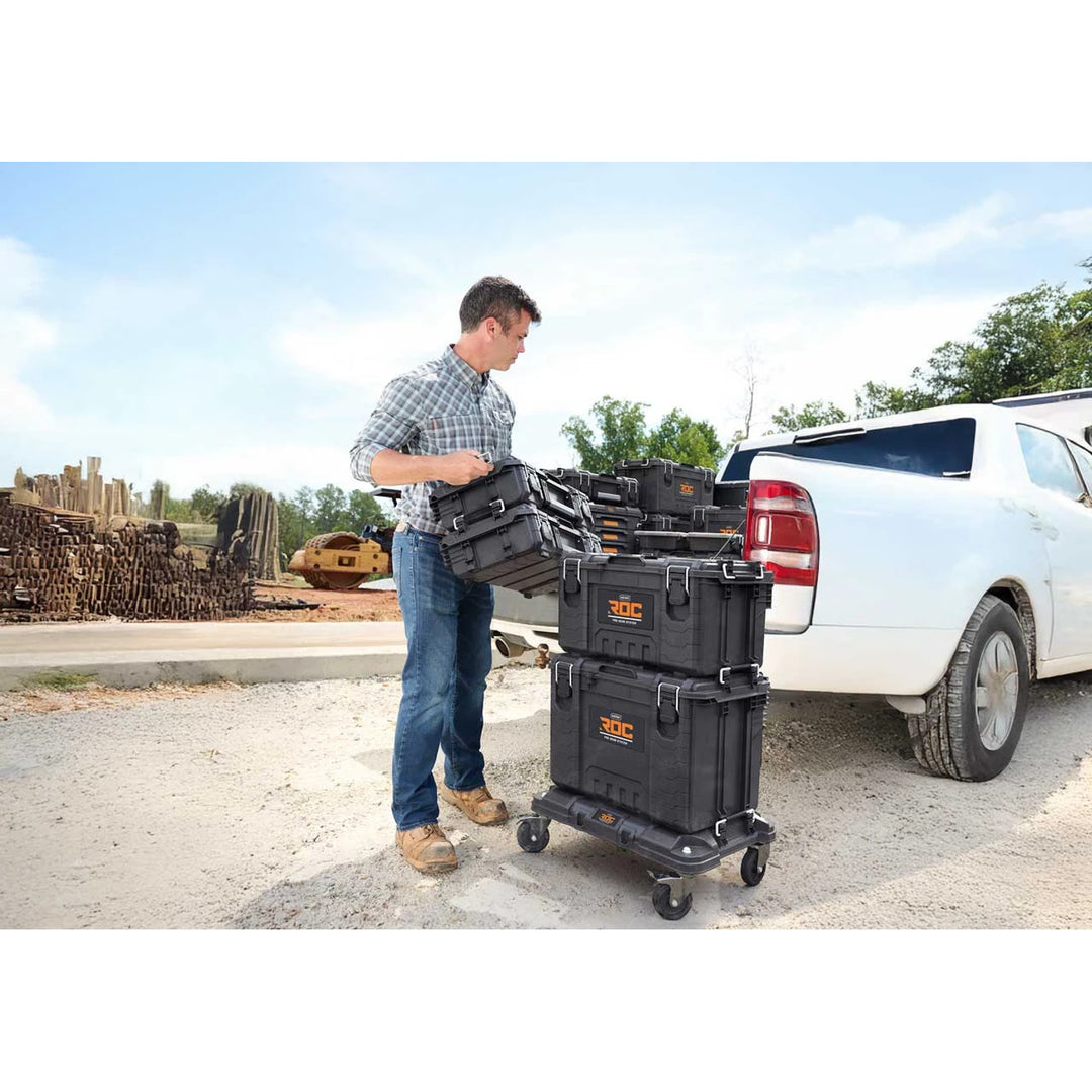 Keter Roc Pro Gear transportna platforma, crna, modularni sustav, nosivost do 145 kg, 262828