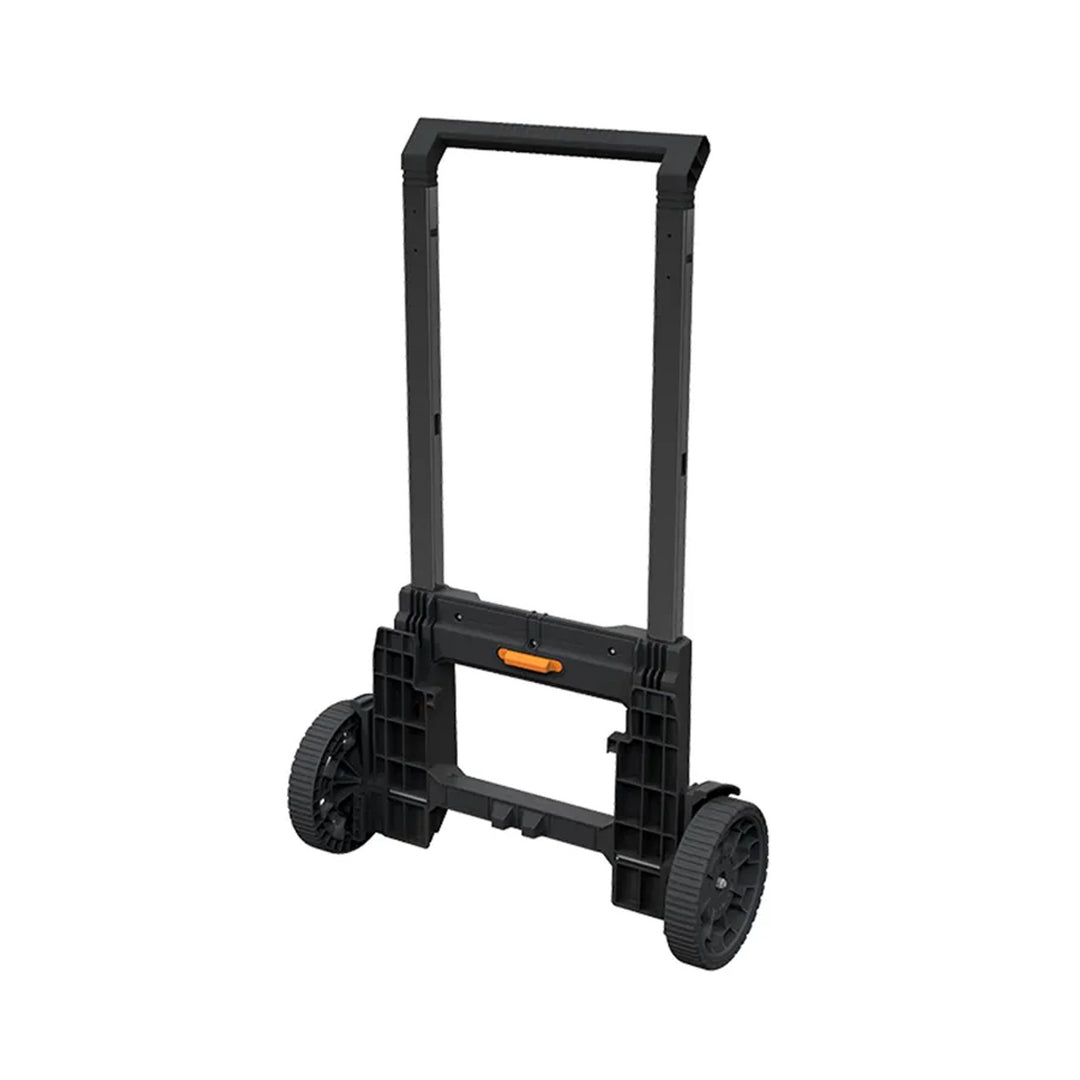 Set od 3 Keter ROC Pro Gear 2.0 kutije za alate, ukupni kapacitet 110 litara, zaštita IP65, odvojiva teleskopska ručka, moguće zaključavanje, 256982