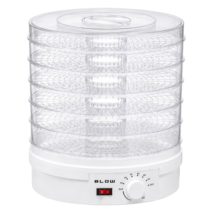 Dehidrator gljiva, povrća i voća Blow, 500 W, uključeno 6 pladnjeva, kontrola temperature 35–75 °C, 44–175