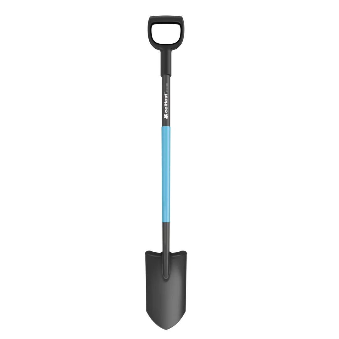 Lopata za rasadnike/odvodnju, ojačana, naoštrena oštrica, ergonomska drška, duljina 129 cm, Cellfast, CELLPRO