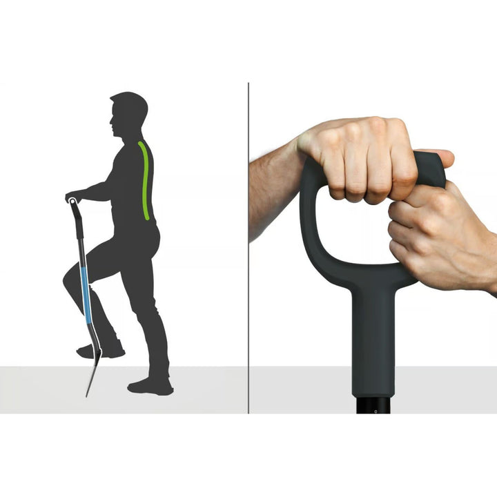 Lopata za rasadnike/odvodnju, ojačana, naoštrena oštrica, ergonomska drška, duljina 129 cm, Cellfast, CELLPRO