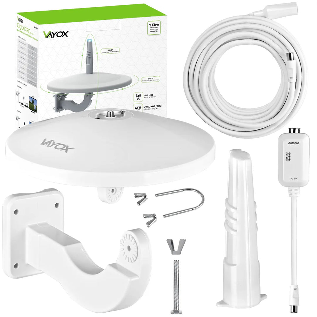 Digital720 Combo DVB-T/T2 svepravacna antena, bijela, VA0066, Vayox