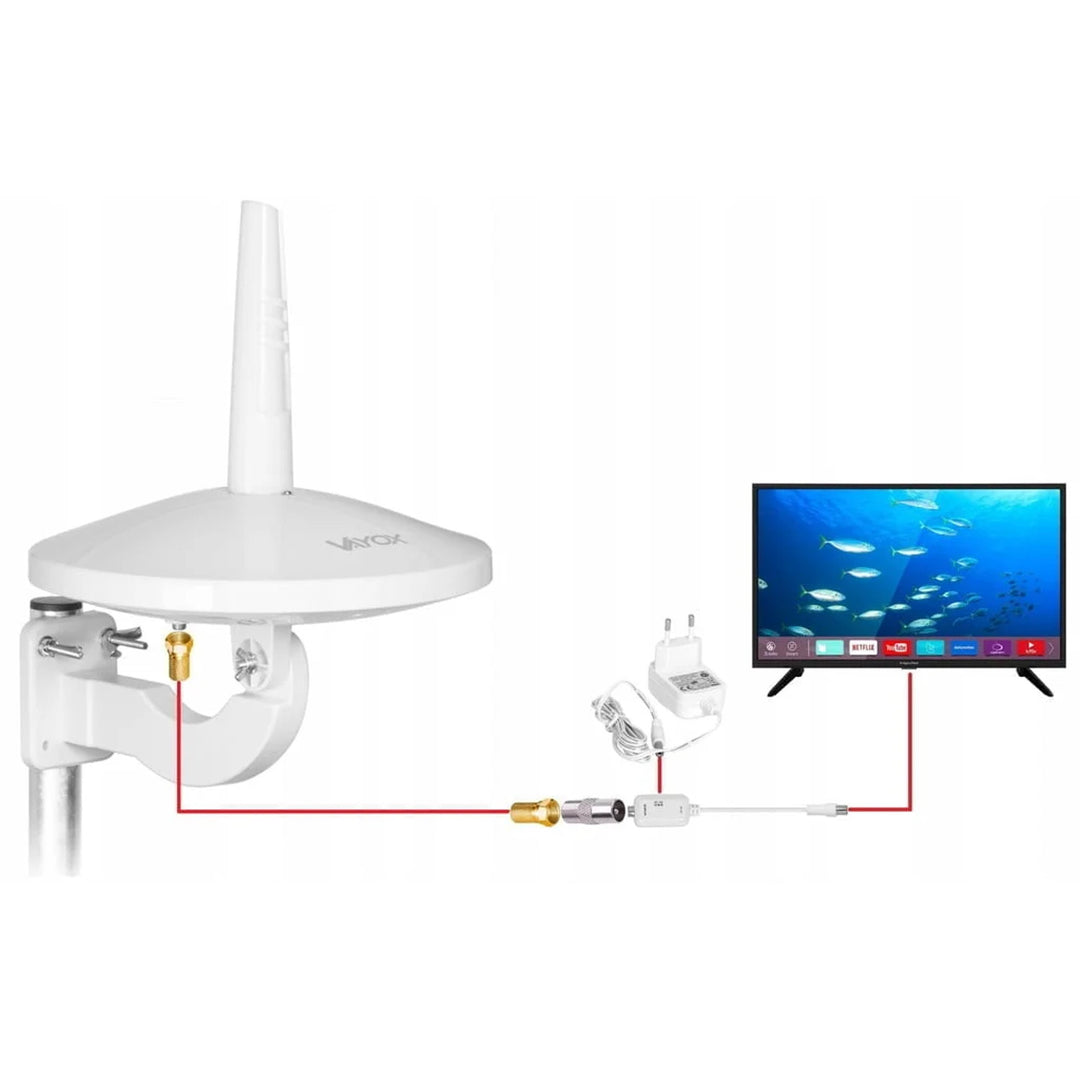 Digital720 Combo DVB-T/T2 svepravacna antena, bijela, VA0066, Vayox