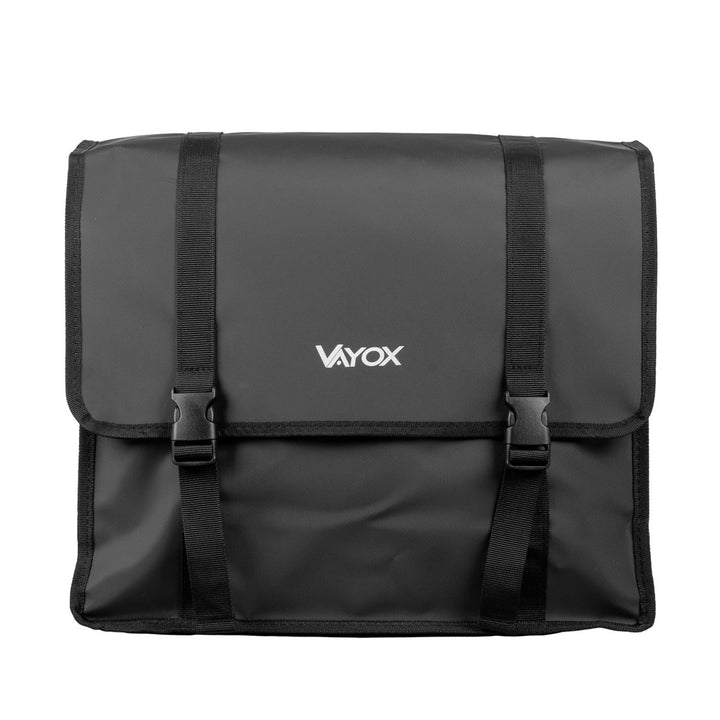 Dvostruka PVC torba za stražnji nosač bicikla s ručkom, crna, 40 L, VA0446, Vayox