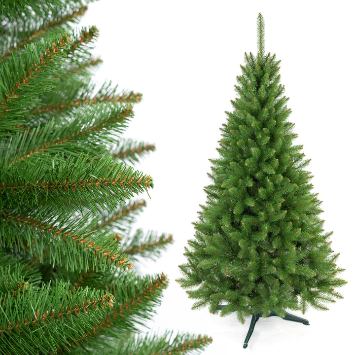 Premium božićno drvce od smreke visine 220 cm na stalku – gusto i realistično, Damich
