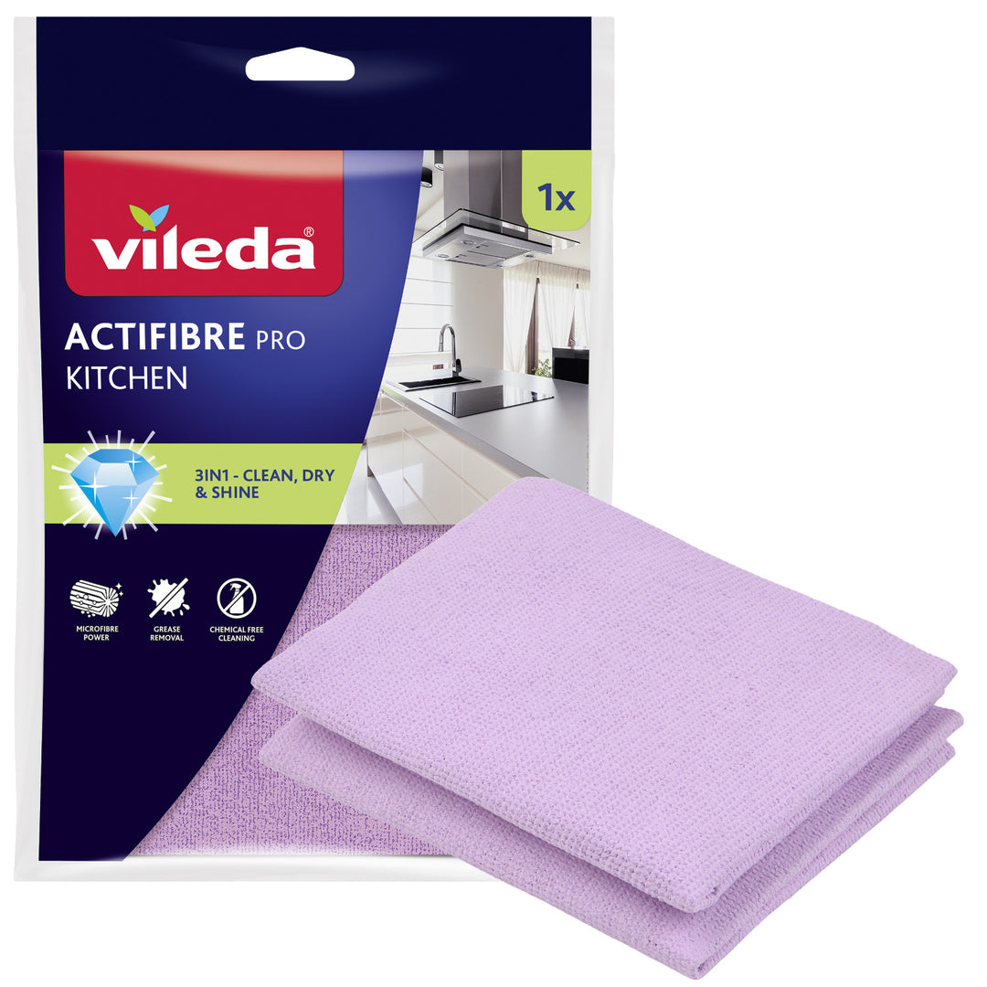 Vileda Actifibre Pro kuhinjski ručnik, 1 komad, mikrovlakna, PVA premaz, periv do 60 °C, 183303