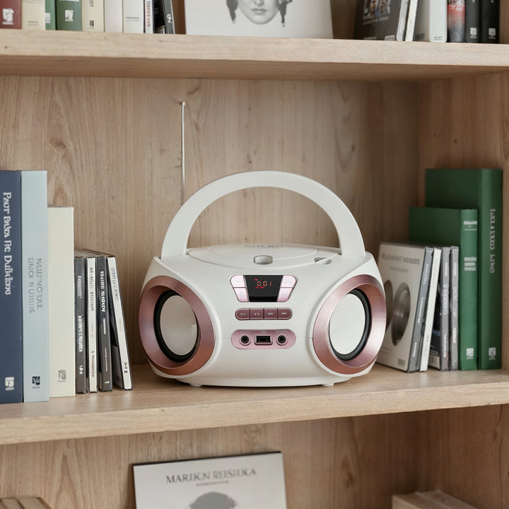 Boombox radio s CD/MP3, USB, FM radio, AUX, priključak za slušalice, Adler, AD 1181
