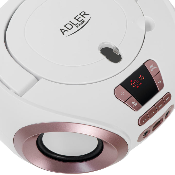 Boombox radio s CD/MP3, USB, FM radio, AUX, priključak za slušalice, Adler, AD 1181