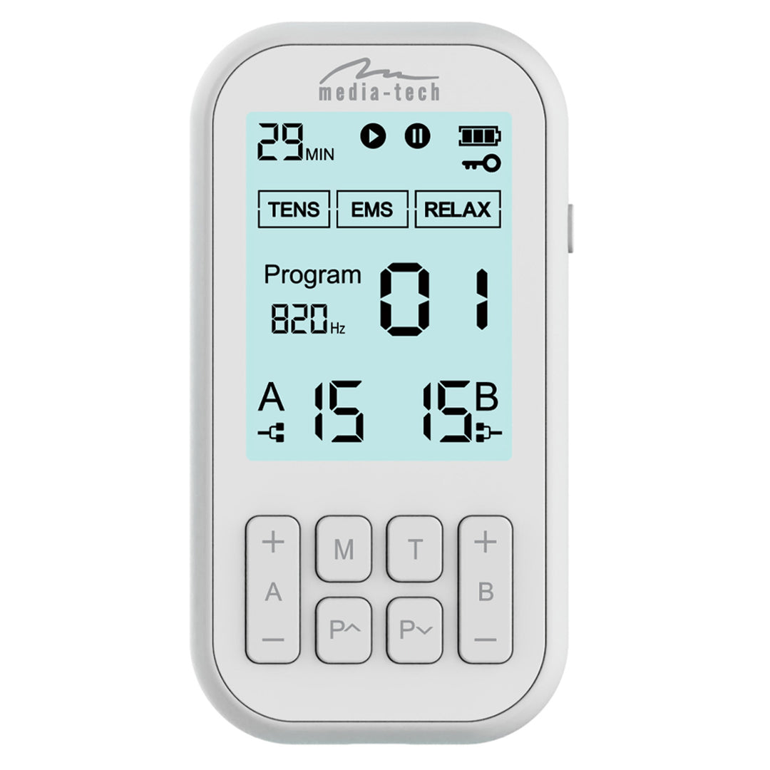 Masazer i elektrostimulator mišića, TENS/EMS, 3-u-1 stimulacija, Mediatech, MT6543