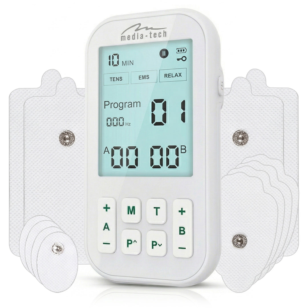 Masazer i elektrostimulator mišića, TENS/EMS, 3-u-1 stimulacija, Mediatech, MT6543