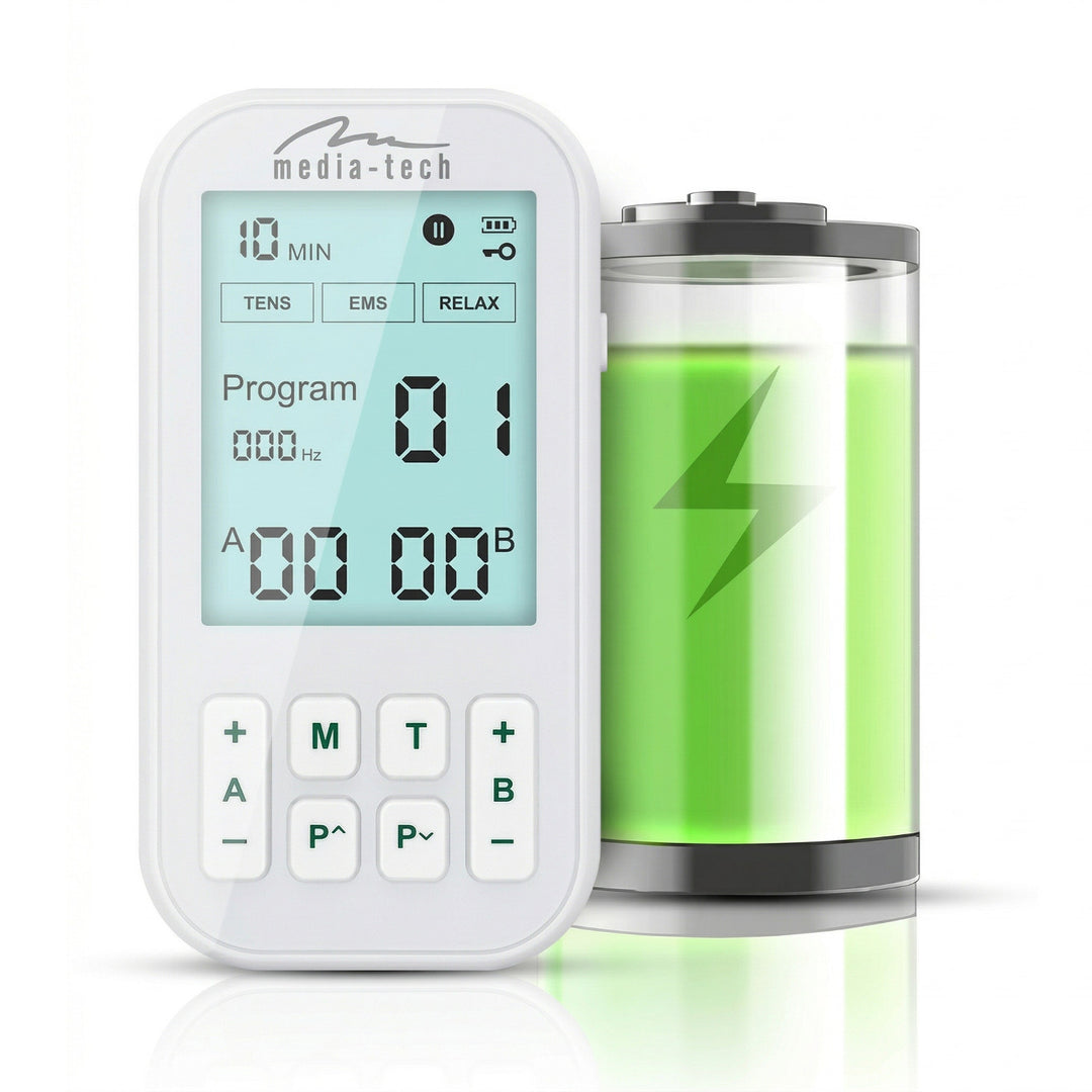 Masazer i elektrostimulator mišića, TENS/EMS, 3-u-1 stimulacija, Mediatech, MT6543