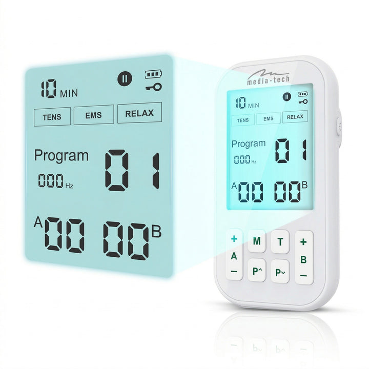 Masazer i elektrostimulator mišića, TENS/EMS, 3-u-1 stimulacija, Mediatech, MT6543