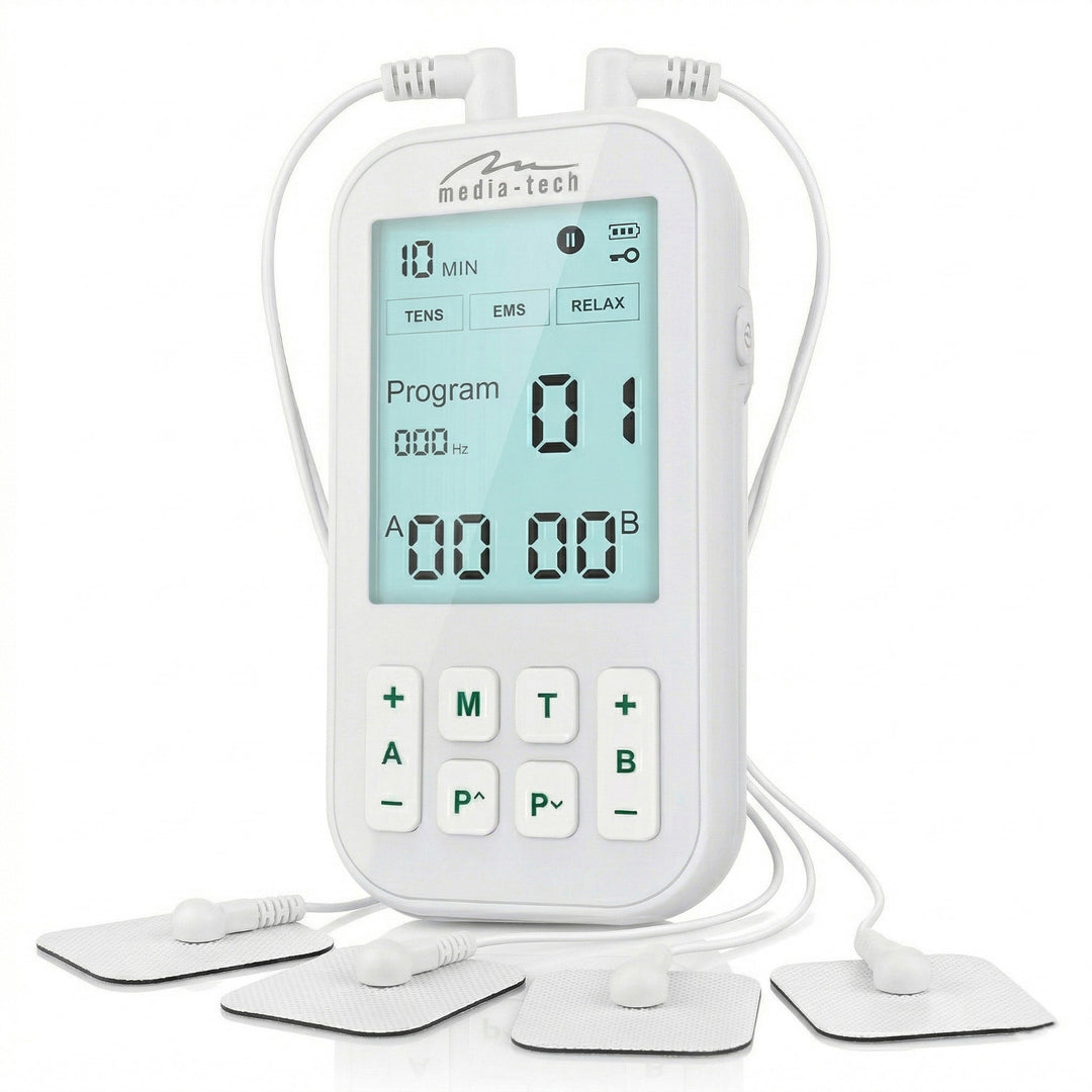 Masazer i elektrostimulator mišića, TENS/EMS, 3-u-1 stimulacija, Mediatech, MT6543