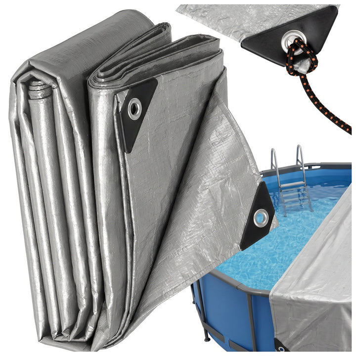 Srebrna cerada, 120 g, 4x6 m, VA0476, vodootporna, Vayox
