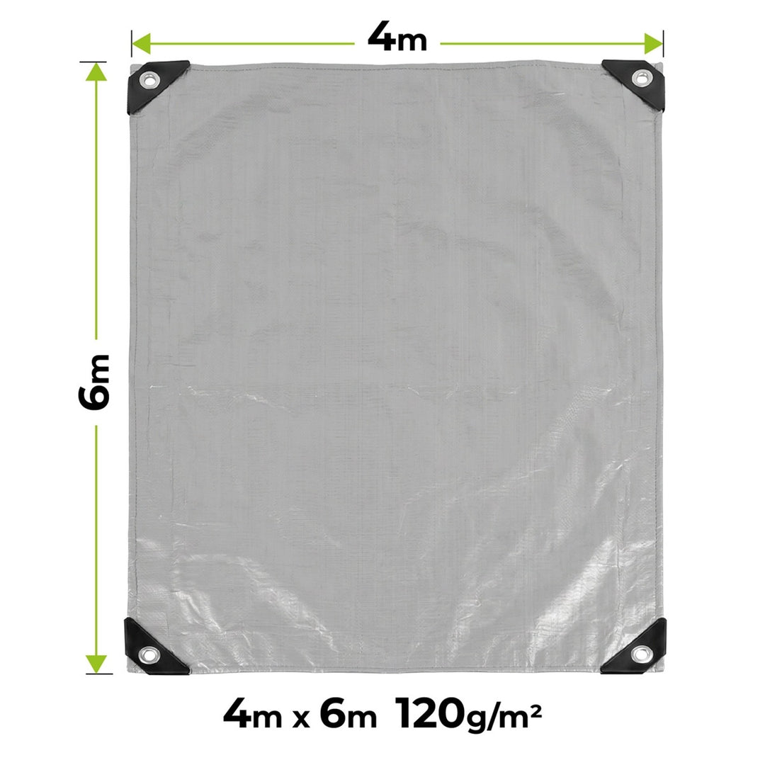 Srebrna cerada, 120 g, 4x6 m, VA0476, vodootporna, Vayox