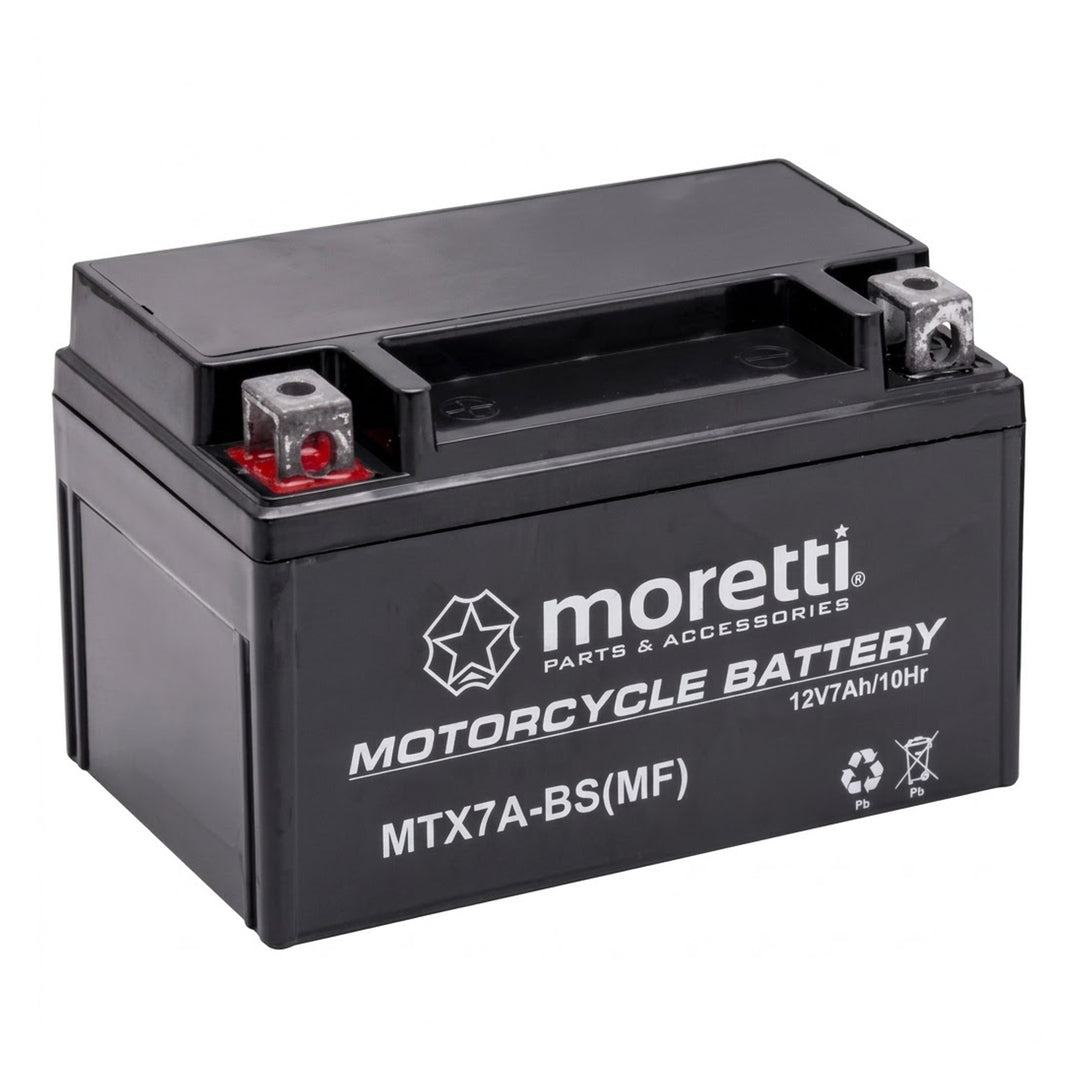Moretti akumulator, 12 V, 7 Ah, AGM (gel), 90 A startna struja, AKUYTX7A-BSXMOR000